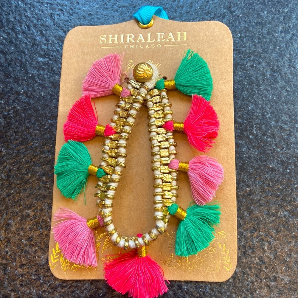 Shiraleah Felicity Multi NWT tassel bracelet boho colorful